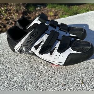 Hiland Unisex Wide Cycling Shoes Compatible w/ Peloton EU sz 42/Womens 11 GUC